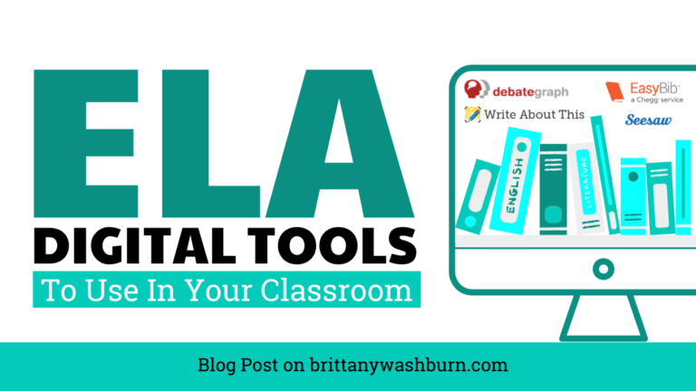 ELA Digital Tools to Use in the Classroom with Ideas for November