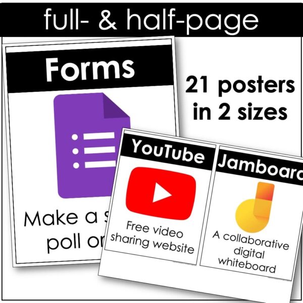 Google Apps posters computer lab decor (3) Google Apps posters computer lab decor (3)