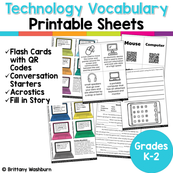 Primary technology vocabulary worksheets (4) Primary technology vocabulary worksheets (4)