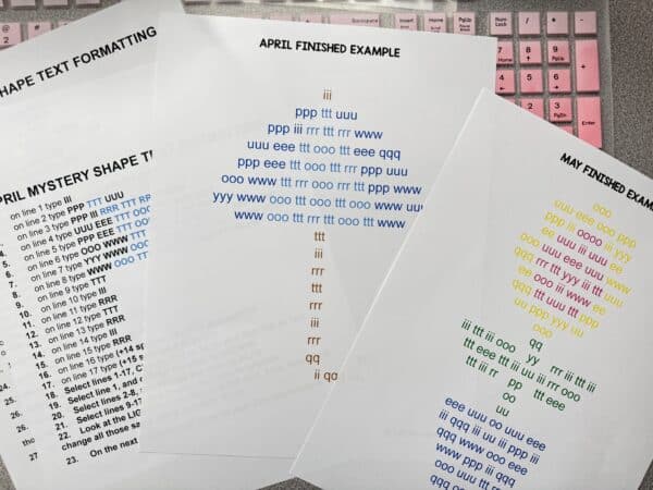 April and May text formatting April and May text formatting