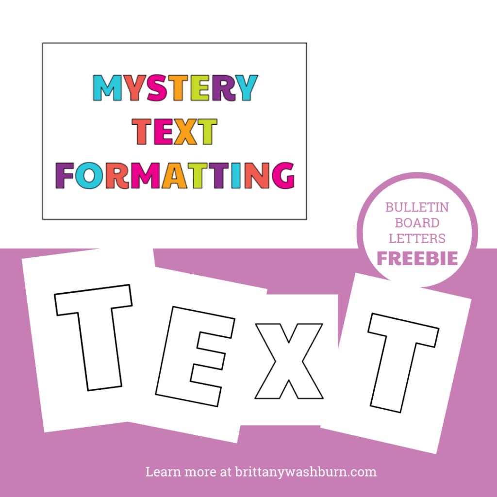 Text Formatting Activities for the Computer Lab or Classroom