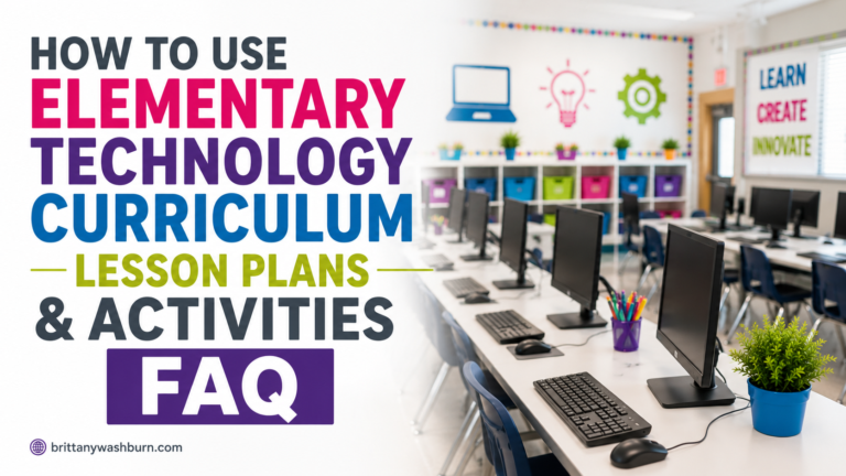 How to Use Elementary Technology Curriculum FAQ