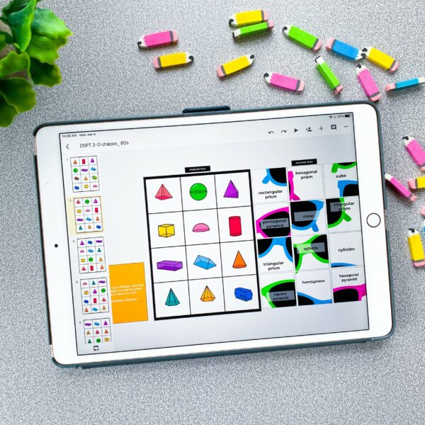 2 and 3D shapes digital secret picture tiles 2 and 3D shapes digital secret picture tiles