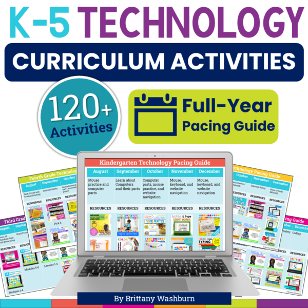 K-5 Technology Curriculum Bundle Cover