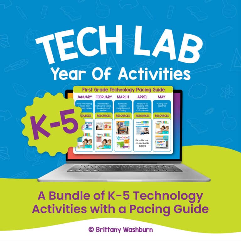 K-5 Technology Curriculum Activities Bundle Overview