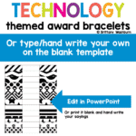 Technology themed award bracelets (5)