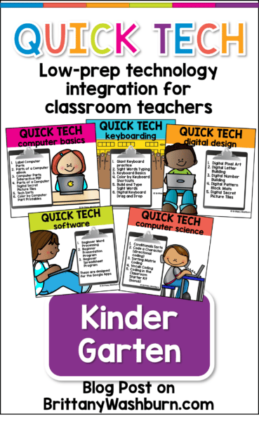 Kindergarten Technology Integration with Quick Tech