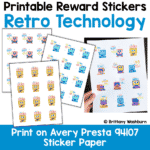 Retro Technology Reward Stickers (2)