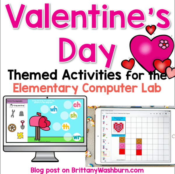 I hope these Valentine's Day themed activities for the elementary computer lab develops your students' love for technology!