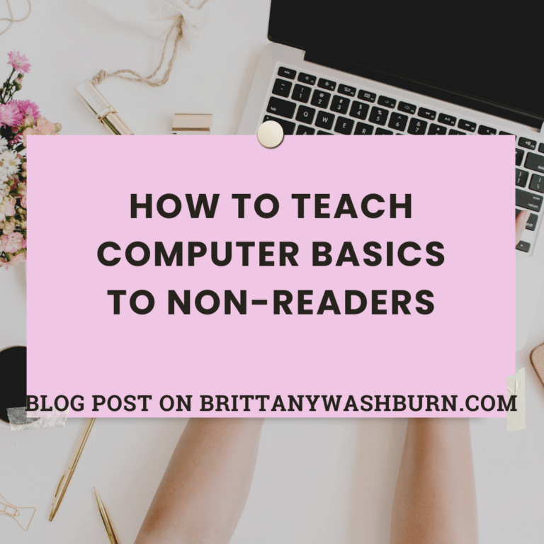 How to Teach Computer Basics to Non-readers