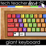 Giant keyboard print and assemble