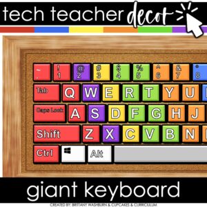 Technology Themed Decor Giant Keyboard for the Computer Lab