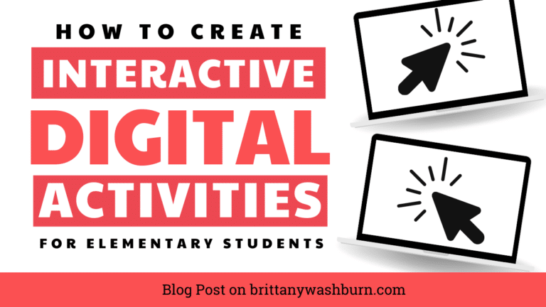 How to Create Interactive Digital Activities for Elementary Students