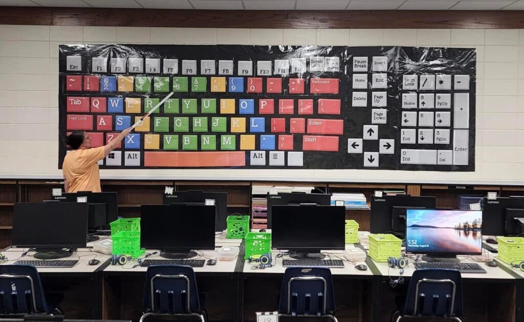 Technology Themed Decor Giant Keyboard for the Computer Lab