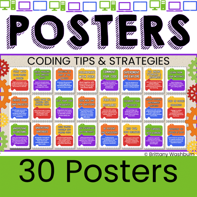 Coding Tips and Strategies Posters