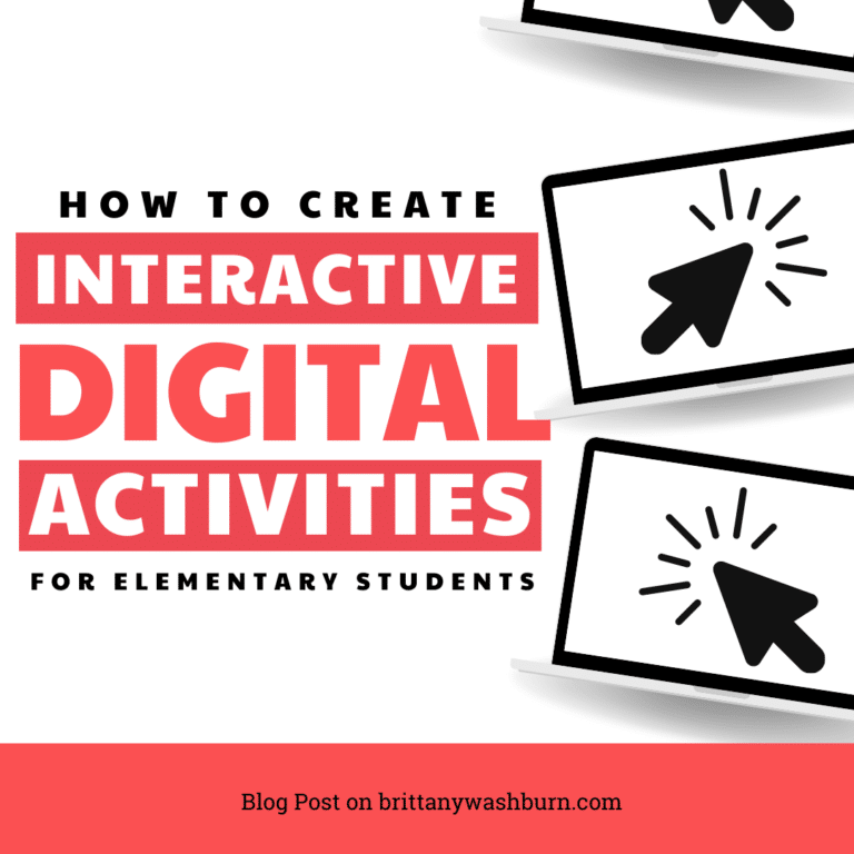How to Create Interactive Digital Activities for Elementary Students