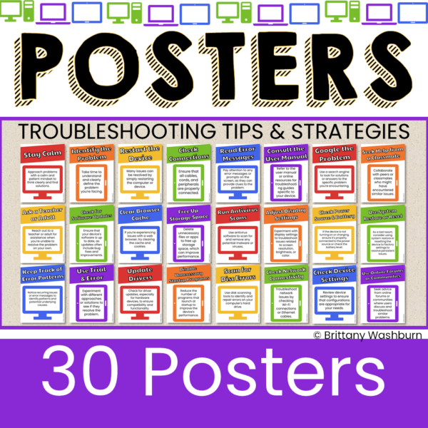 Troubleshooting tips and strategies posters (3) Troubleshooting tips and strategies posters (3)