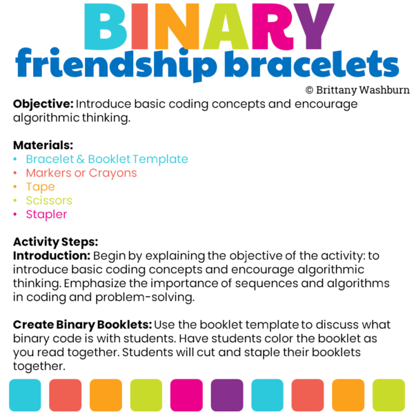 binary friendship bracelet craftivity (3) binary friendship bracelet craftivity (3)