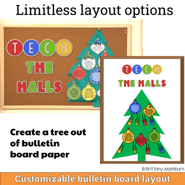 tech the halls technology facts bulletin board kit (3) tech the halls technology facts bulletin board kit (3)
