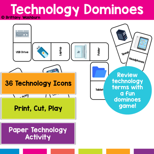 Technology dominoes printable activity (2) Technology dominoes printable activity (2)
