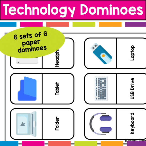 Technology dominoes printable activity (4) Technology dominoes printable activity (4)