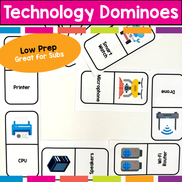 Technology dominoes printable activity (5) Technology dominoes printable activity (5)