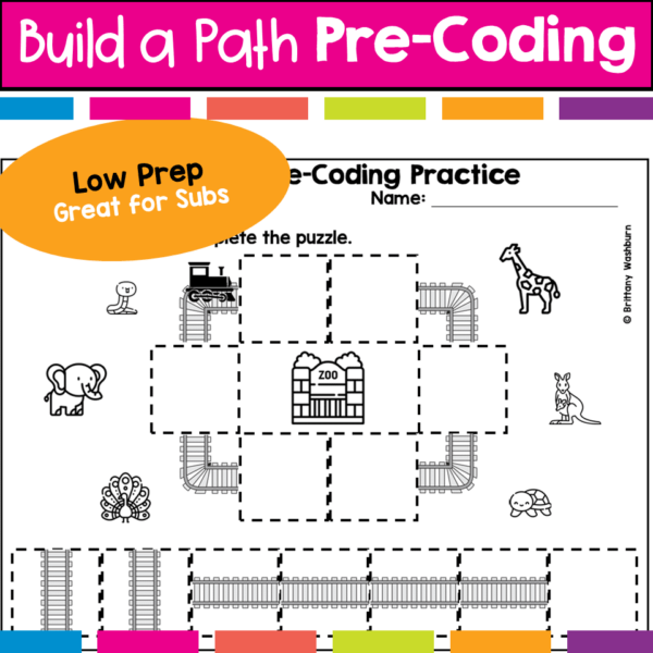 Build a Path Coding Practice Worksheets (5) Build a Path Coding Practice Worksheets (5)