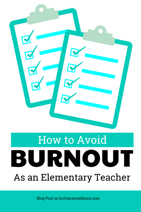 How to avoid burnout as an elementary school teacher