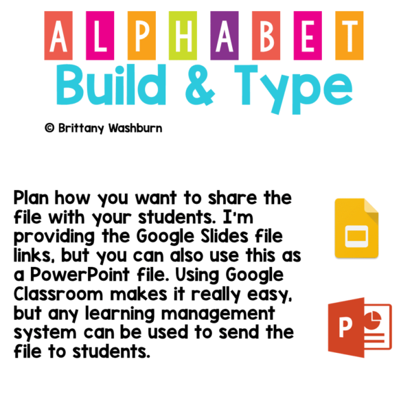 Alphabet Build and Type Digital Activity (6) Alphabet Build and Type Digital Activity (6)