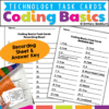 Coding Concepts Printable Task Cards