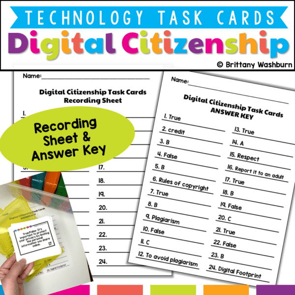 digital citizenship and netiquette task cards (4) digital citizenship and netiquette task cards (4)