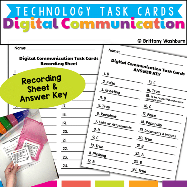 email and digital communication task cards (4) email and digital communication task cards (4)