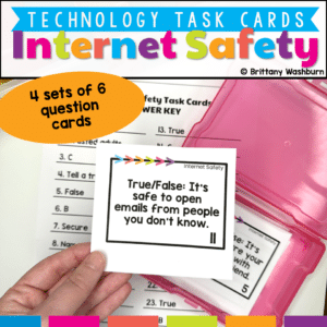 Internet Safety Task Cards for Engaging Students