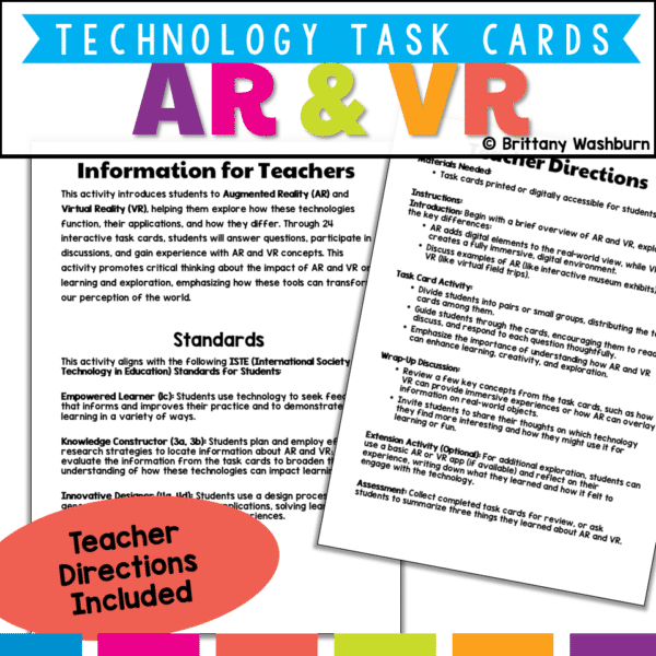 AR and VR task cards (2) AR and VR task cards (2)