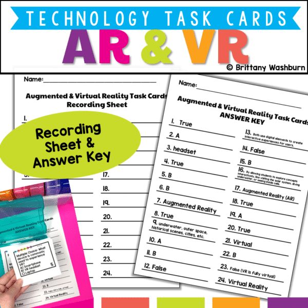 AR and VR task cards (4) AR and VR task cards (4)