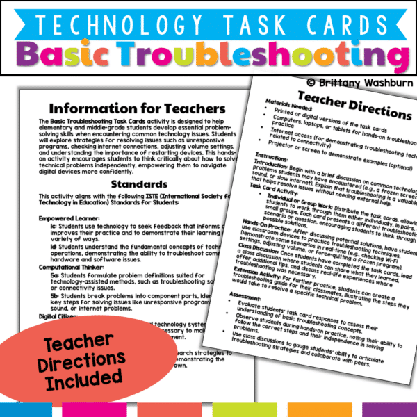 basic troubleshooting task cards (2) basic troubleshooting task cards (2)
