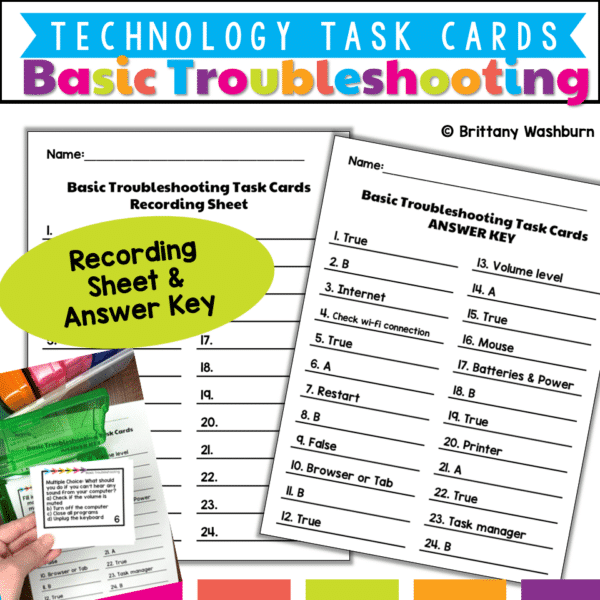 basic troubleshooting task cards (4) basic troubleshooting task cards (4)