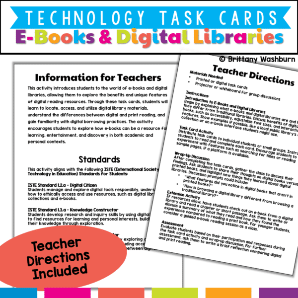 ebooks and digital libraries task cards (2) ebooks and digital libraries task cards (2)