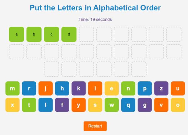 abc order lowercase abc order lowercase