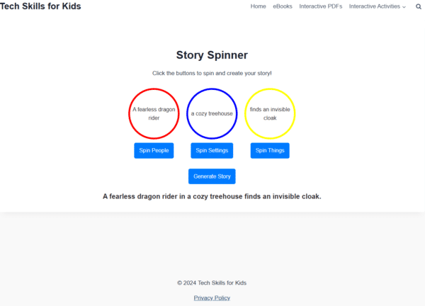 story spinner story spinner