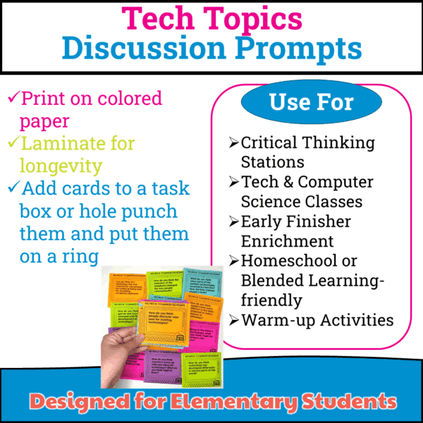technology topics discussion prompts bundle (4) technology topics discussion prompts bundle (4)