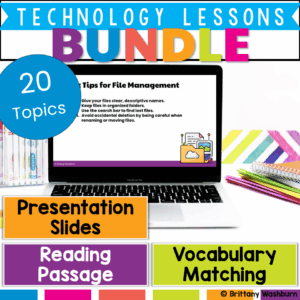 Technology Topics Lessons Bundle