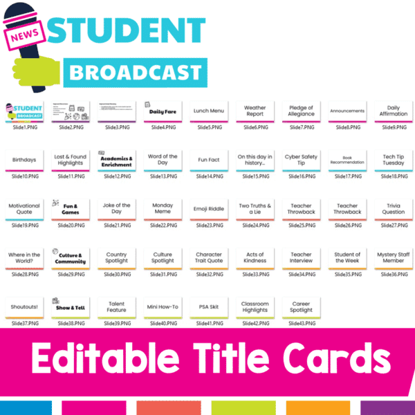 Student News Broadcast Kit (6) Student News Broadcast Kit (6)