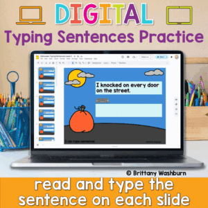 Halloween Themed Typing Sentences