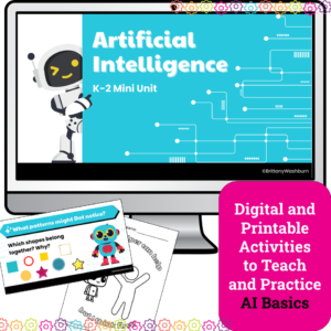 Artificial Intelligence Lessons Mini Unit K-2