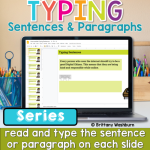 Typing Sentences and Paragraphs Series Bundle