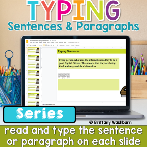 Typing Sentences and Paragraphs Series Preview