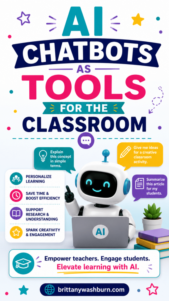 AI chatbots enhance classroom experiences by providing personalized support and streamlining administrative tasks.