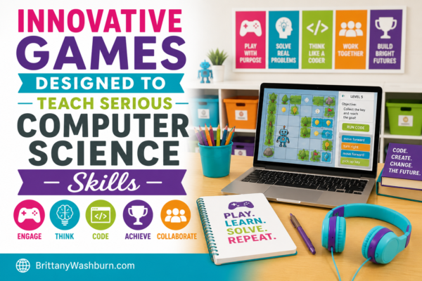 Innovative Games Designed to Teach Serious Computer Science Skills