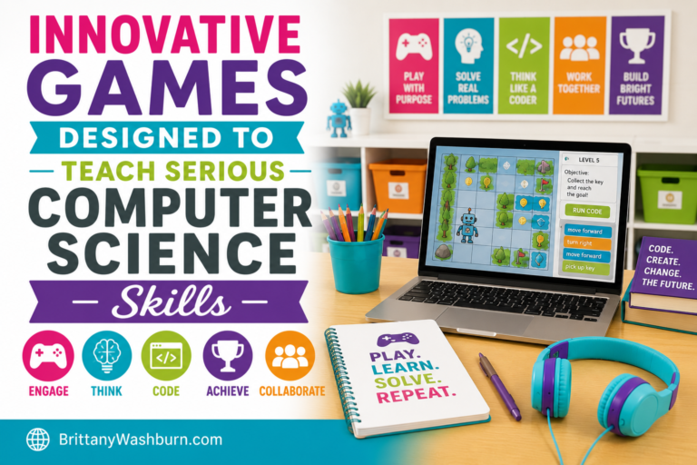 Innovative Games Designed to Teach Serious Computer Science Skills